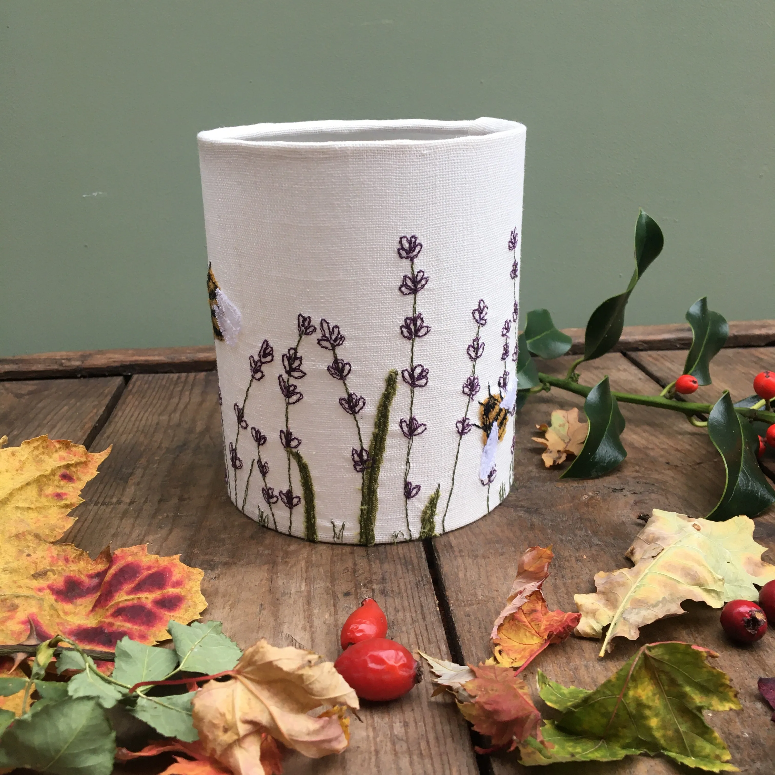 SUMMER stitched lantern