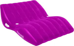 SUN COMFORT COOL SUEDE Double Zero Gravity Lounge, Raspberry