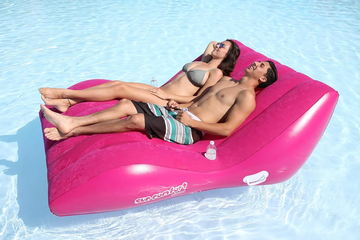 SUN COMFORT COOL SUEDE Double Zero Gravity Lounge, Raspberry