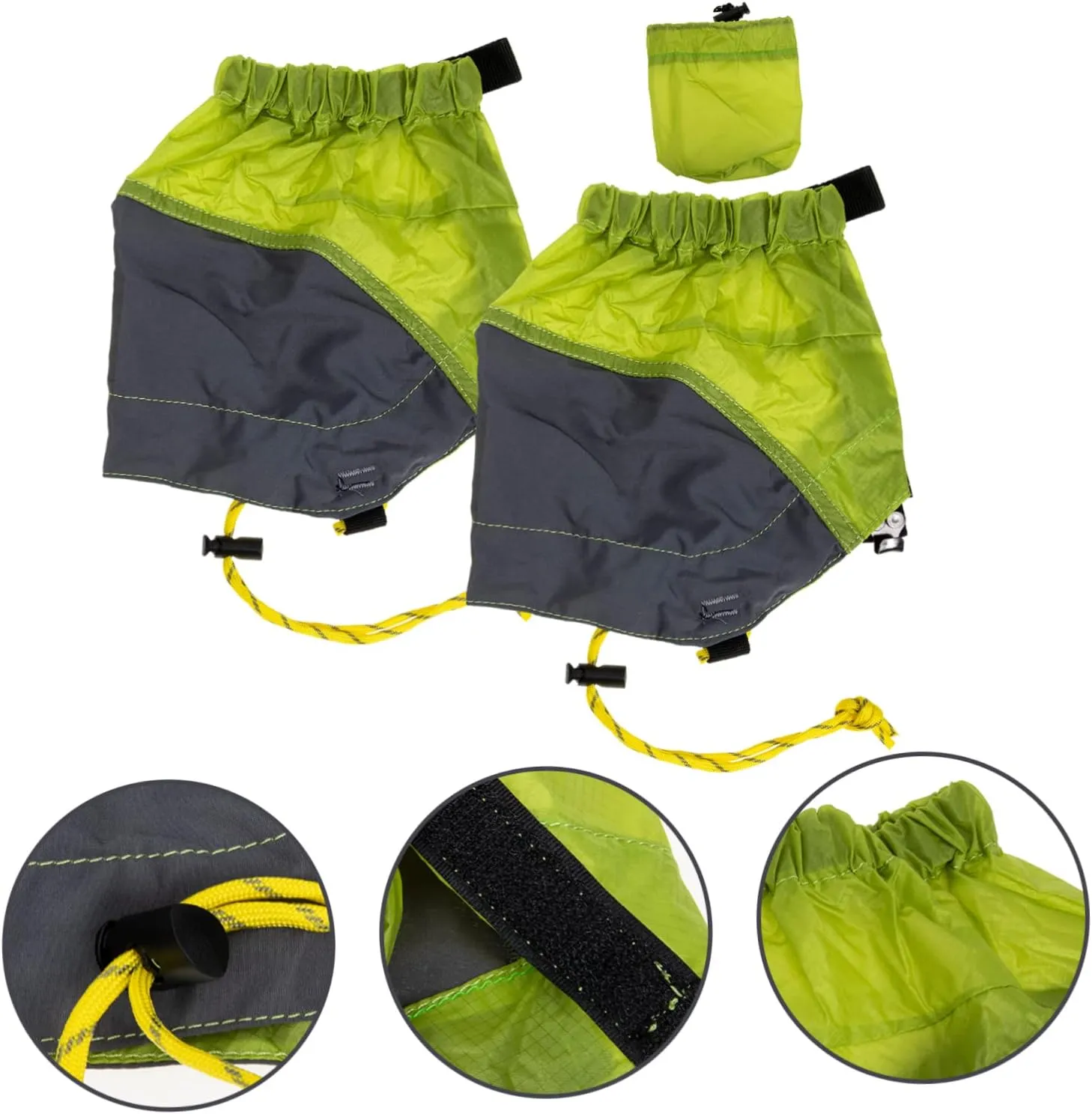 SUPVOX 2 Pairs Snow Boots Leggings Cycling Shoe Covers Ankle Protector Wear-Resist Gaiters Snow Shoe Gaiters