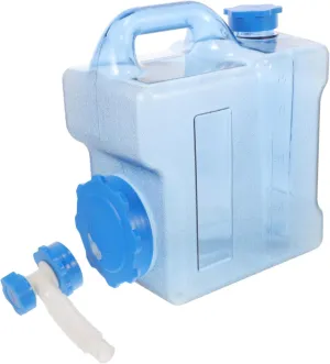 SUPVOX 7.5l Camping Water Storage Jug Collapsible Water Container with Spigot Perfect for Hiking Outdoor Activities