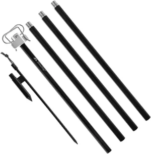 SUPVOX Camping Lamp Pole Aluminum Alloy Lantern Stand Multi-use Outdoor Tent Hanging Rack Clamp