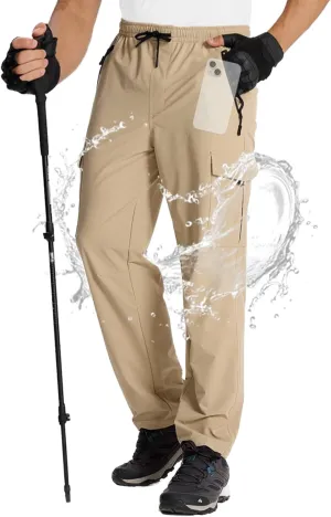 Susclude Waterproof Hiking Pants Men Lightweight Quick Dry Men's Hiking Pants