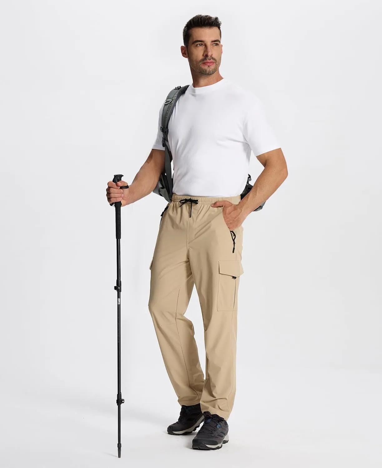 Susclude Waterproof Hiking Pants Men Lightweight Quick Dry Men's Hiking Pants