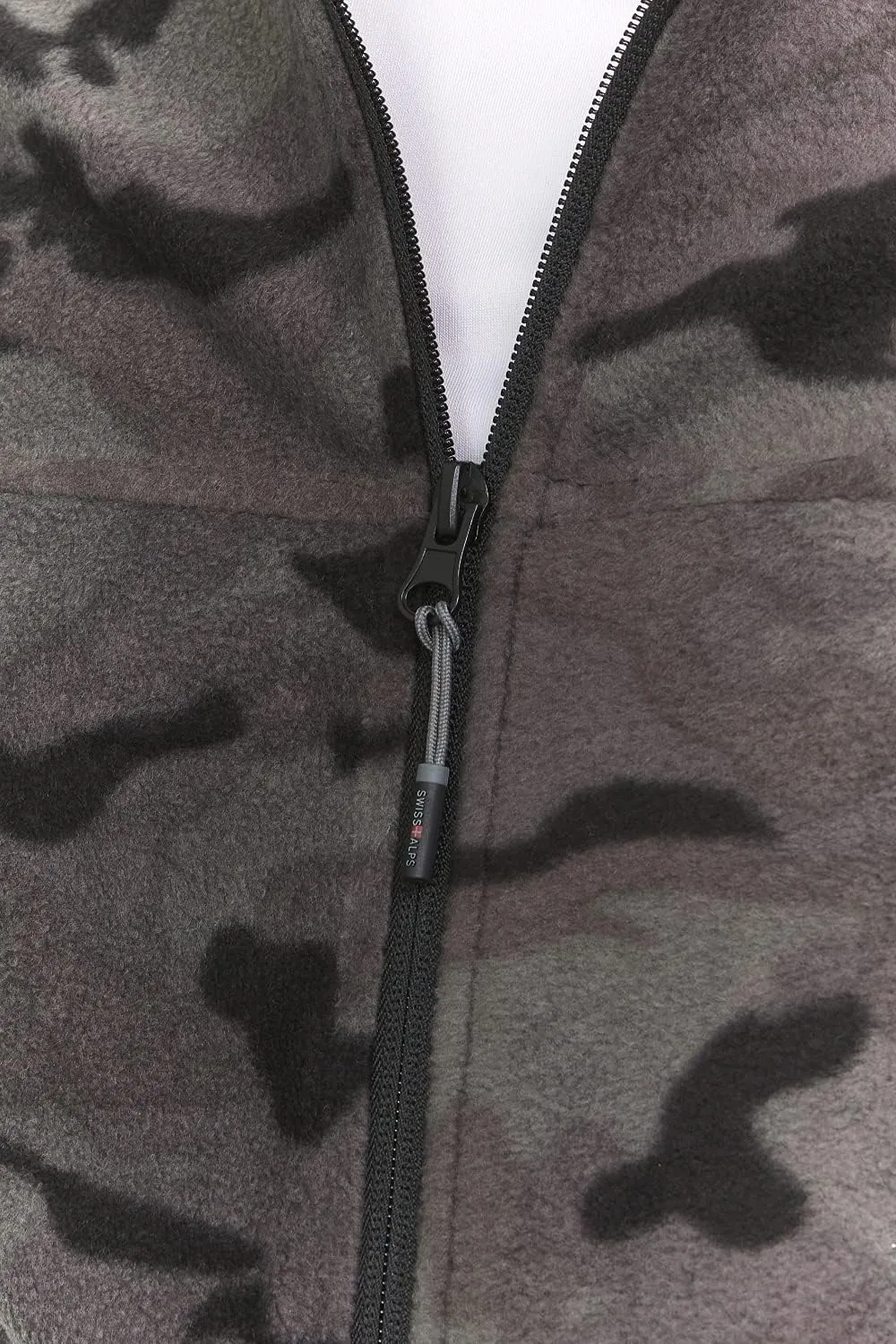 Swiss Alps Mens Full Zip Performance Polar Fleece Jacket Sweatshirt with Pockets