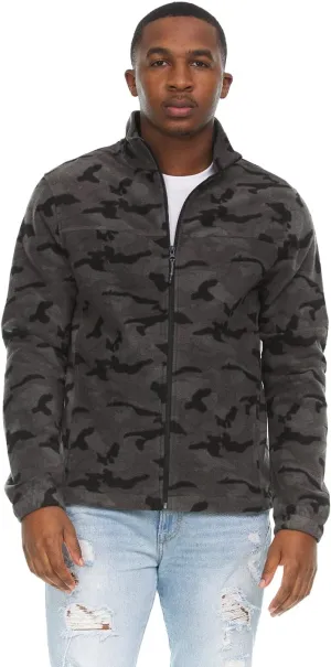 Swiss Alps Mens Full Zip Performance Polar Fleece Jacket Sweatshirt with Pockets