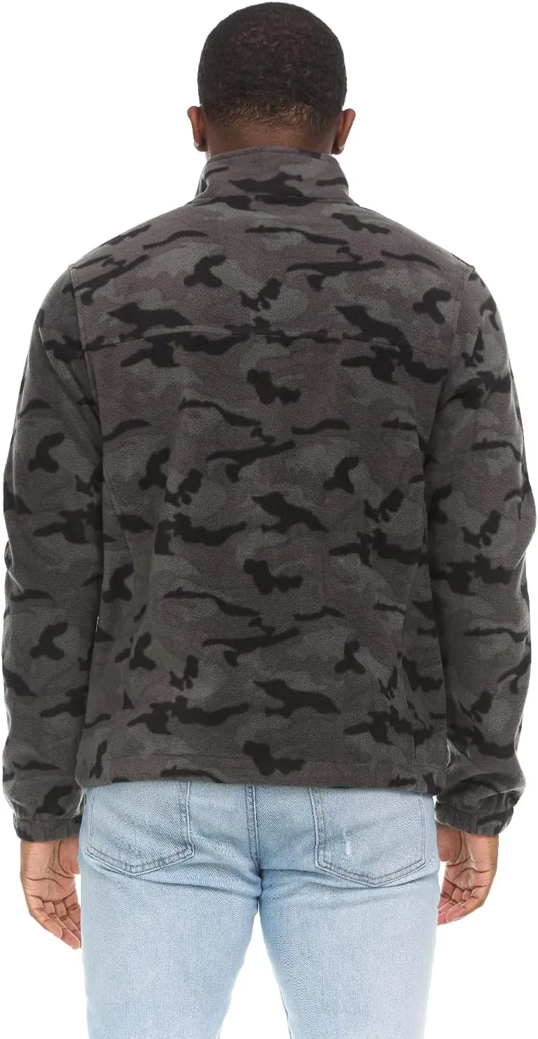 Swiss Alps Mens Full Zip Performance Polar Fleece Jacket Sweatshirt with Pockets