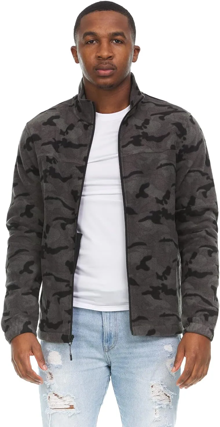 Swiss Alps Mens Full Zip Performance Polar Fleece Jacket Sweatshirt with Pockets