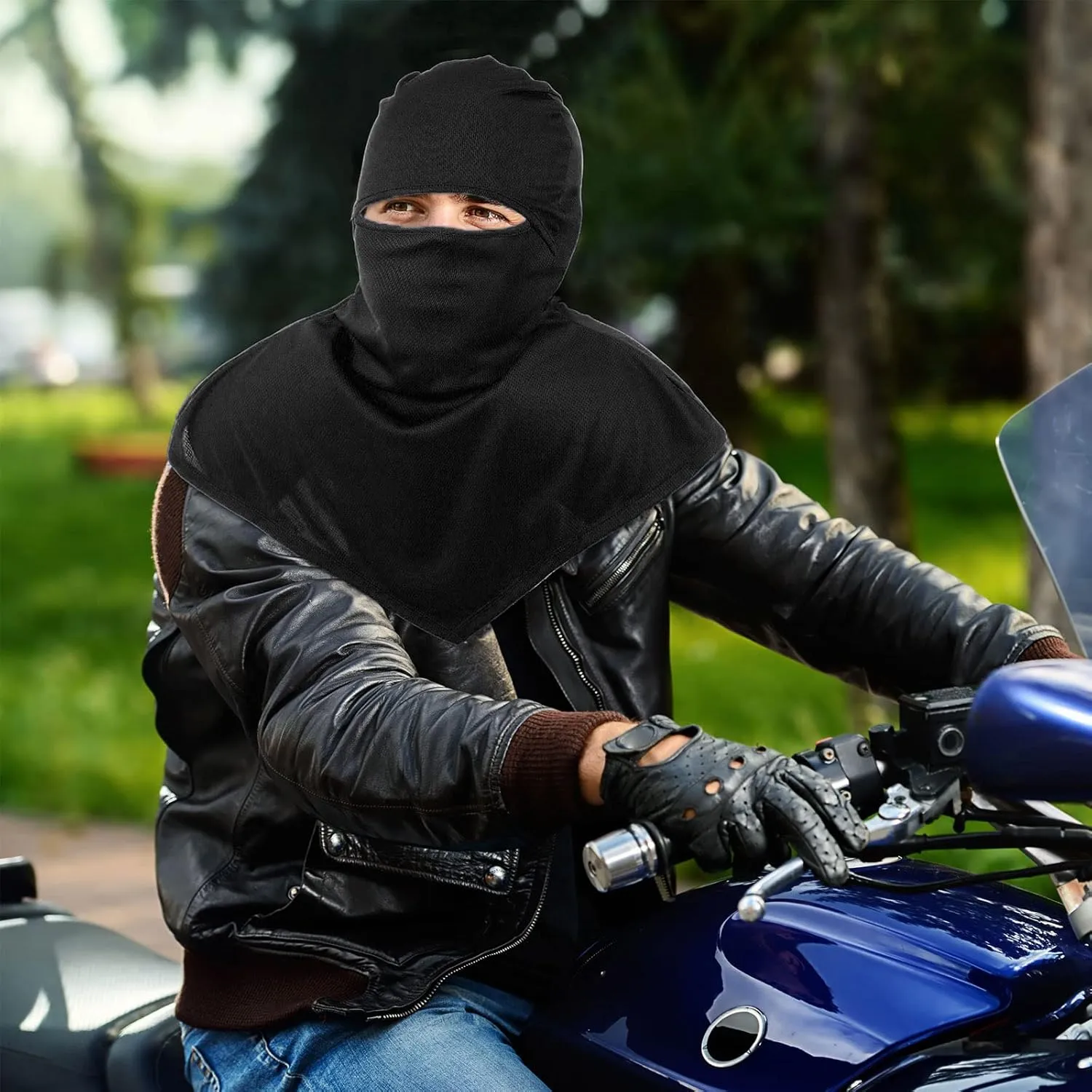Syhood 6 Pieces Balaclava Face Cover Breathable Long Neck Covers Summer Neck Protector for Men Sun Protection