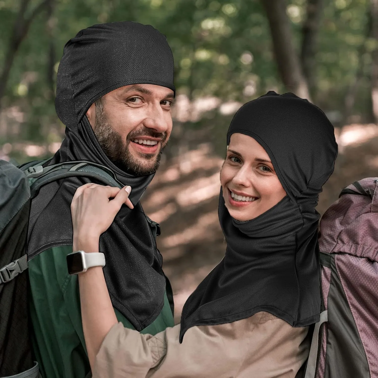 Syhood 6 Pieces Balaclava Face Cover Breathable Long Neck Covers Summer Neck Protector for Men Sun Protection