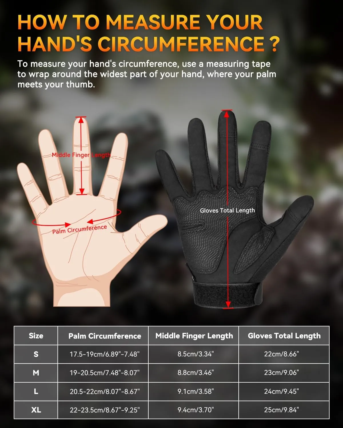 Tactical Gloves for Men and Women, Motorcycle Gloves Black Touchscreen with Hard Shell for Airsoft, Paintball, Motocross, Hunting, Shooting, Camping, ATV Riding, Outdoor Sports, Work