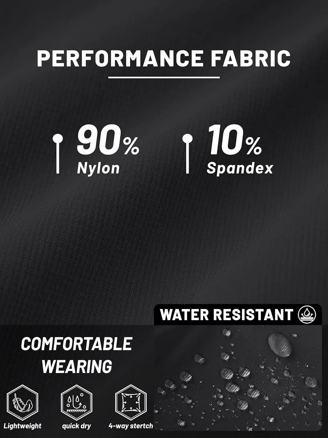 TACVASEN Men's Hiking Pants Lightweight Quick Dry Ripstop Water Resistant Stretchy Work Pants for Climbing Travel Casual