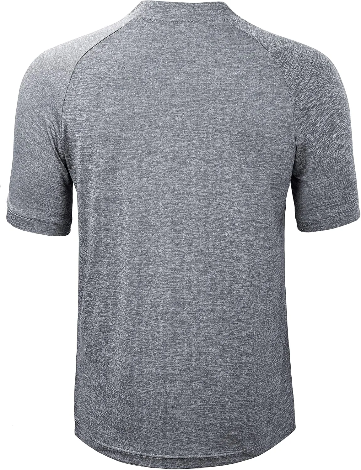 TAPULCO Mens Collarless Golf Shirts Short Sleeve Dry Fit Stretch Casual Breathable Lightweight Tshirts
