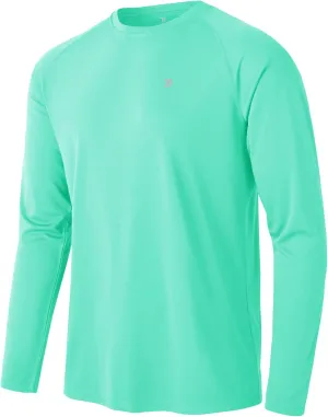 TBMPOY Mens Sun Protection Hiking Shirts Long Sleeve Water UPF 50  SPF UV Shirts Lightweight Fishing Hiking Swimming