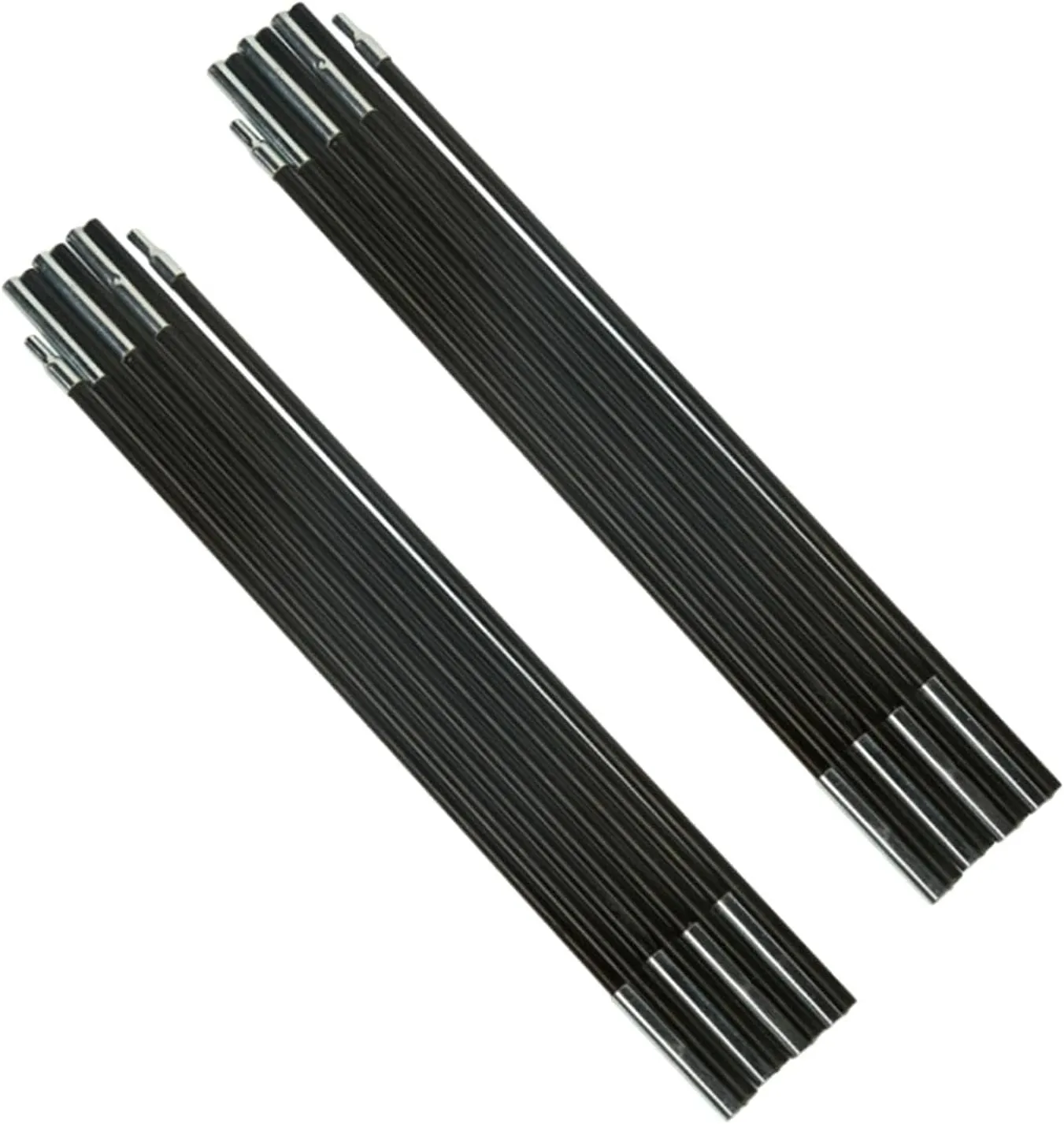 Tent Poles Replacement, Fibreglass Rod, Pre Assembled, Black Tent Poles for Camping, Backpacking, Tents Hiking Fishing