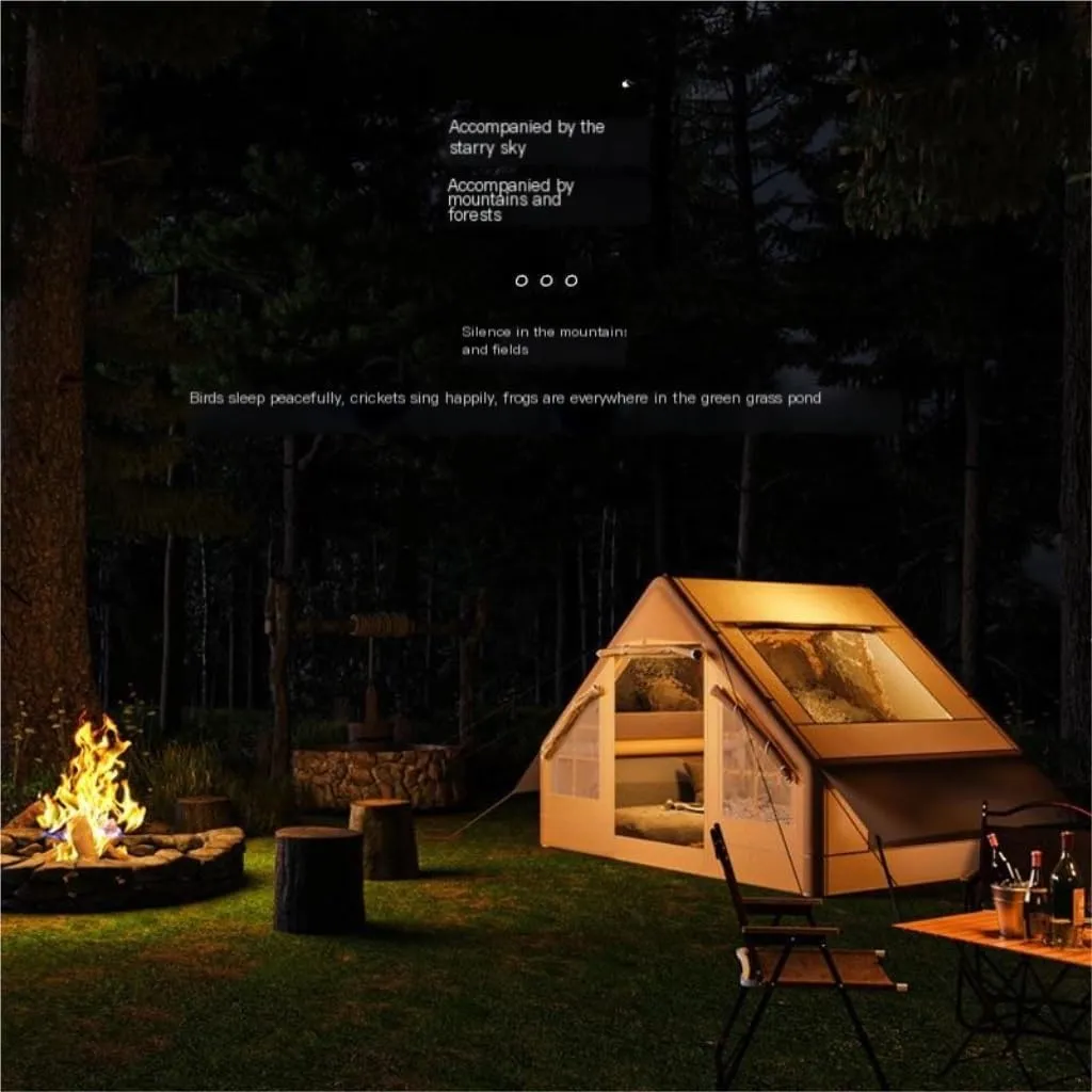 Tent Portable Folding Camping Tent, Free to Set Up, Rainproof Camping Tent, Inflatable Tent, Camping Equipment Outdoor Tent