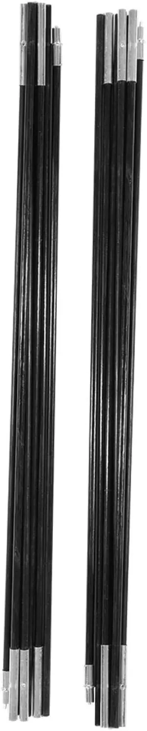 Tent Replacement Pole, 4M Camping Tent Poles Replacement Fiberglass Camping Tent Pole Bars Outdoor Support Rods Awning Frames Kit