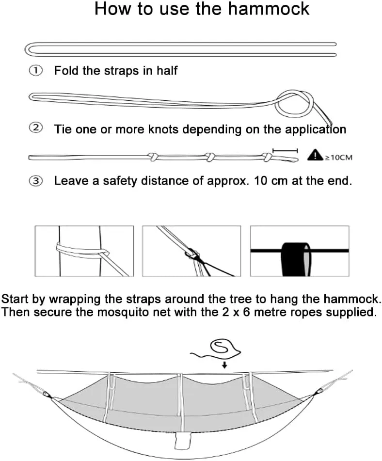 Tent Tarps,wild Camping,Portable Camping Hammock Kit, Single and Double Hammock, Mosquito Net, Insect Net, Rain Fly, High Strength Parachute Cloth Hammock(Dark green army green)