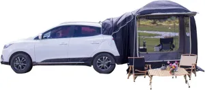 Tents for Camping Waterproof SUV Car Rear Tent 3-4 Person Family Camping Tent Car Trailer Awning Sun Shelter for Traveling Outdoor Activities
