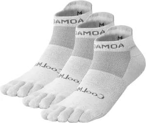 Toe Socks for Men Women Cool-max Running Socks 3 Pairs Athletic Breathable Five Finger Socks