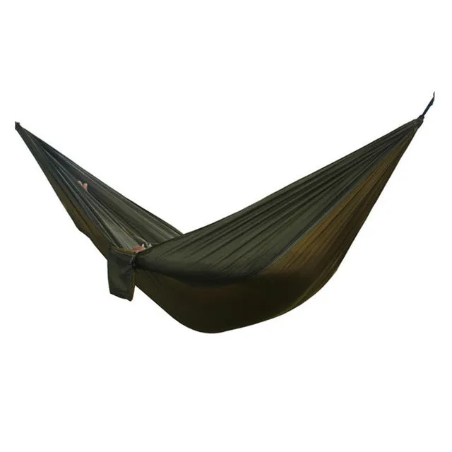 Top-rated Outdoor Carabiner Portable Hammock Adult Single With 2 Customizable Travel Double Survival Hunting Sleeping 2 Backpacking Bed Straps