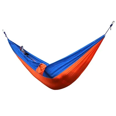 Top-rated Outdoor Carabiner Portable Hammock Adult Single With 2 Customizable Travel Double Survival Hunting Sleeping 2 Backpacking Bed Straps