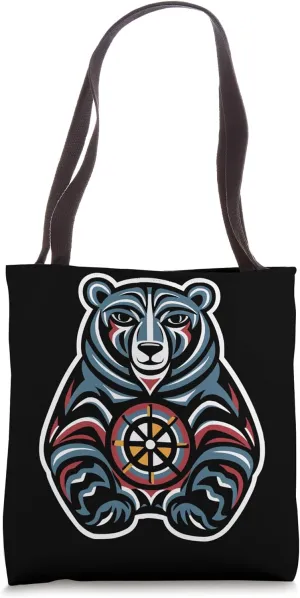 Totem Pole Indigenous People Native American Totem Tote Bag