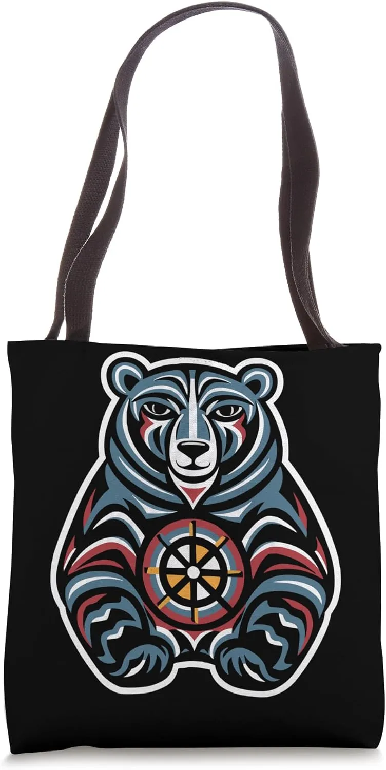 Totem Pole Indigenous People Native American Totem Tote Bag