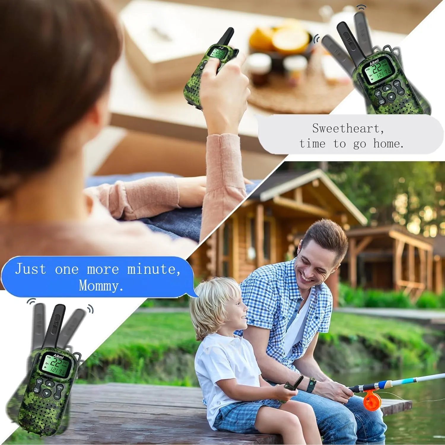 Toys for Boys Walkie Talkies for Kids 6 7 8 Year Old Boy Toys Pretend Play Police Military Spy Hunt Camp Outdoor Toys for Kids Birthday Present Boys Gifts (Green Green)