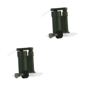 Toyvian 2 Pcs Portable Water Filter Pump Hiking Water Purifier Emergency System