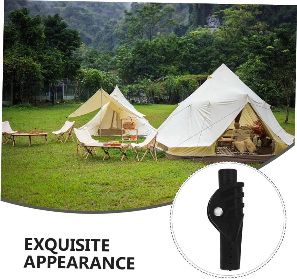 Toyvian Tent Support Pole Fitting Tent Accessory Tent Connector Tent Supplies Support Pole Joint Tent Re Kit