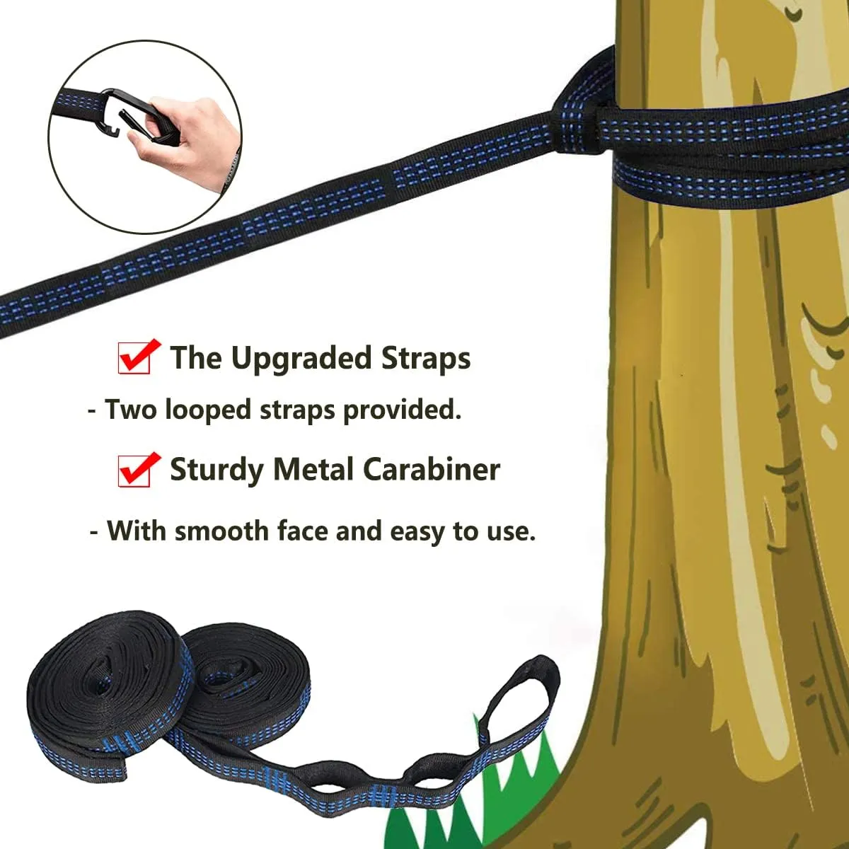 Travel Hammock with Mosquito Net, Lightweight Camping Hammock Hold Up to 200kg, Portable Outdoor Hammock for Camping Hiking Backpacking,Comouflage,250x120cm