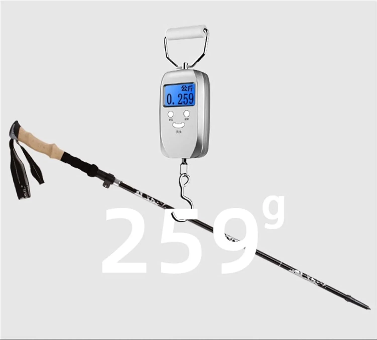 Travel Trekking Pole Adjustable Trekking Poles Ultralight Lightweight Aluminum Alloy Walking Hiking Stick Outdoor Activities(Blue)