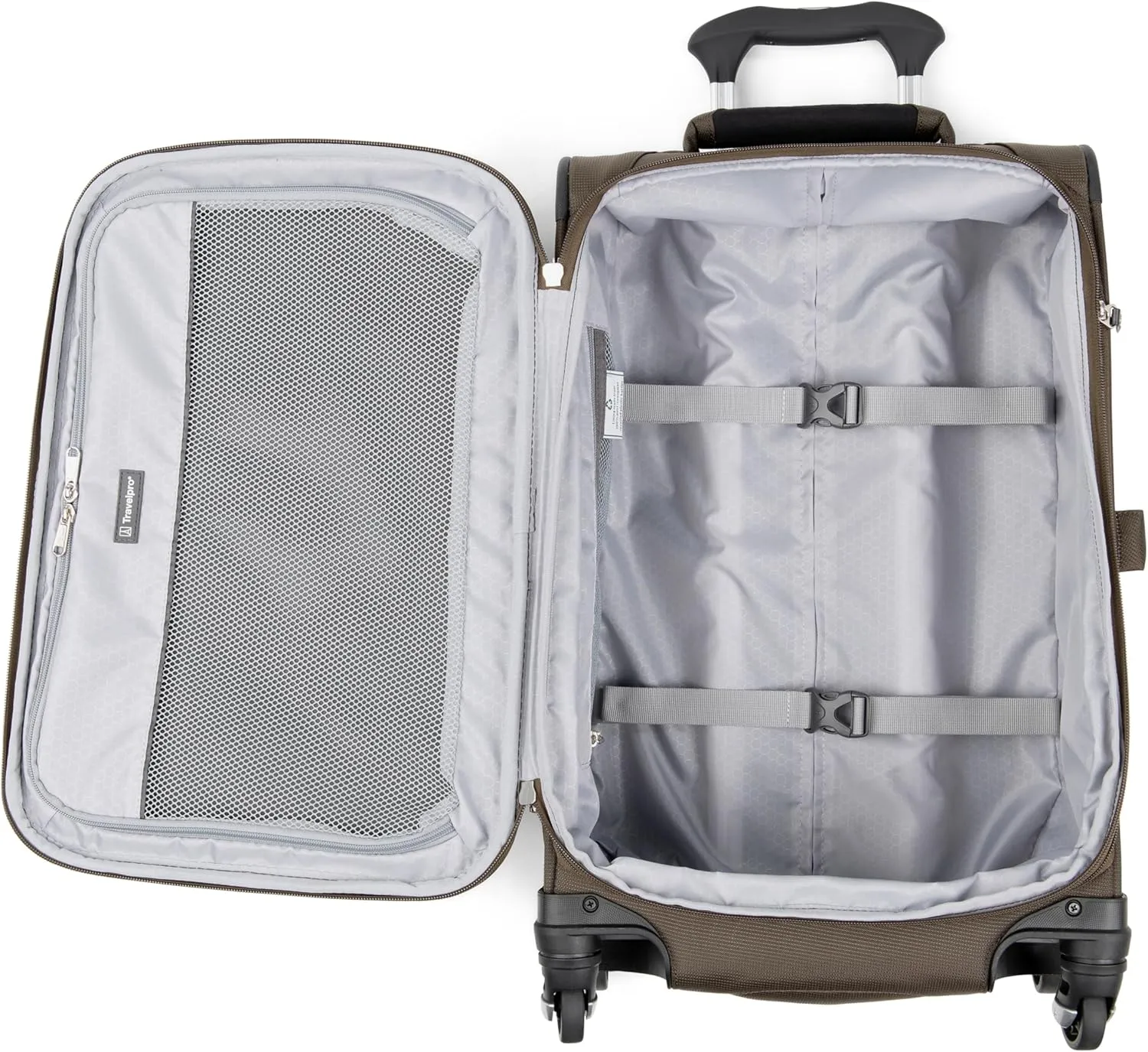 Travelpro Maxlite 5 Softside Expandable Luggage with 4 Spinner Wheels, Lightweight Suitcase, Men and Women, Mocha, 2-Piece Set (21/29)