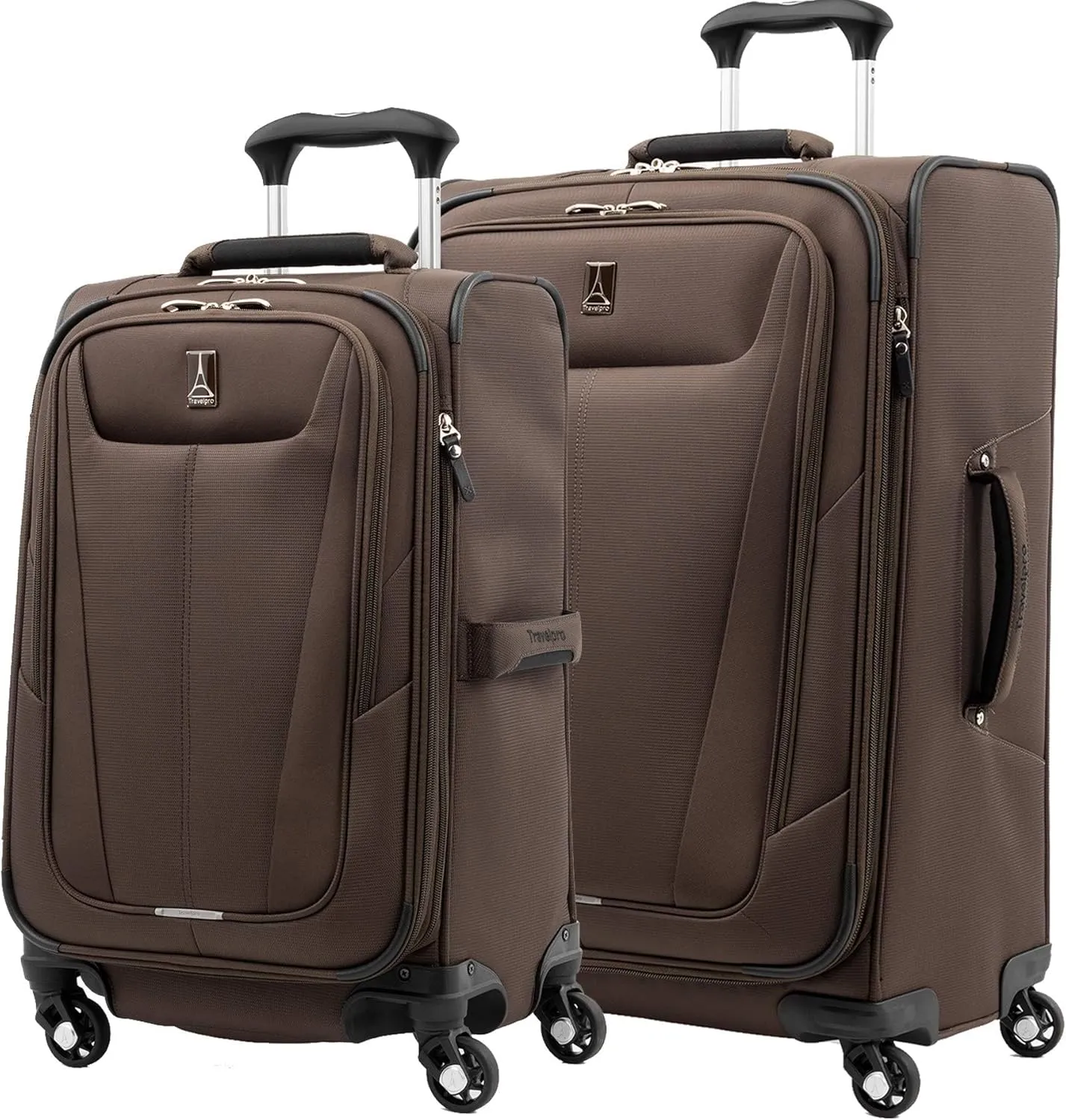 Travelpro Maxlite 5 Softside Expandable Luggage with 4 Spinner Wheels, Lightweight Suitcase, Men and Women, Mocha, 2-Piece Set (21/29)