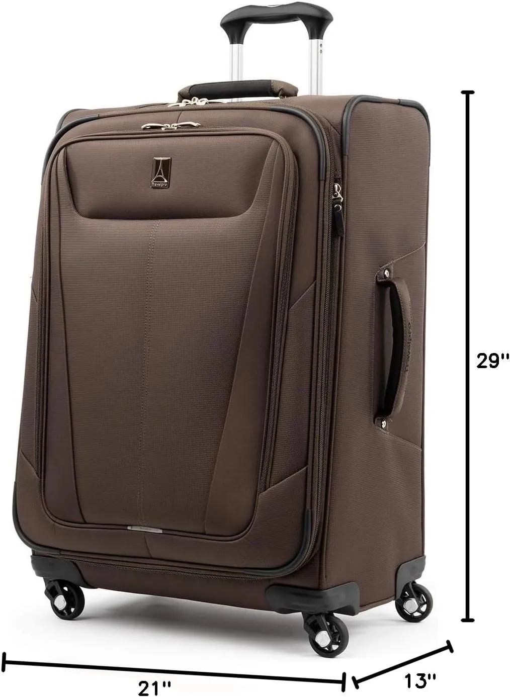 Travelpro Maxlite 5 Softside Expandable Luggage with 4 Spinner Wheels, Lightweight Suitcase, Men and Women, Mocha, 2-Piece Set (21/29)