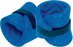 TRC Recreation Super Soft Foam Aquatic Fitness Gear Adjustable Ankle and Wrist Wrap Pair for Physical Therapy and Water Fitness, Bahama Blue