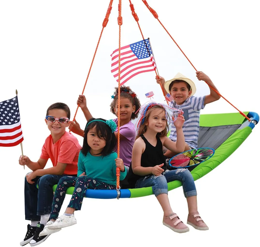 Tree Platform Swing for Kids and Adults, Large Saucer Swing for Kids