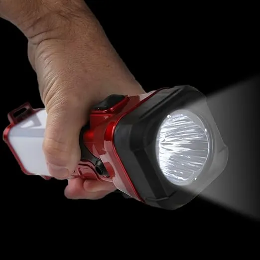 Trenton Gifts Two-in-One Portable Ultra Bright LED Flashlight Lantern | Great for Emergencies, Camping, Hiking