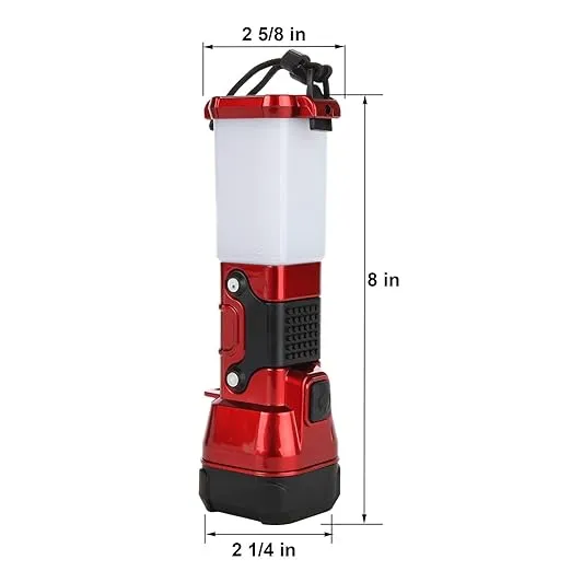 Trenton Gifts Two-in-One Portable Ultra Bright LED Flashlight Lantern | Great for Emergencies, Camping, Hiking