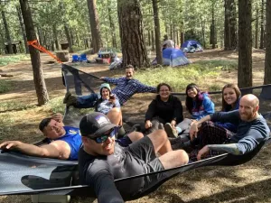 Triangular Mesh Camping Hammock