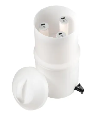 TRK Drip Ceradyn Gravity Personal or Group Water Filter, Long-Lasting Up to 150,000L, Cleanable 0.2 Micron Ceramic Elements for RV, Cabins, Base Camps and Emergency Preparedness