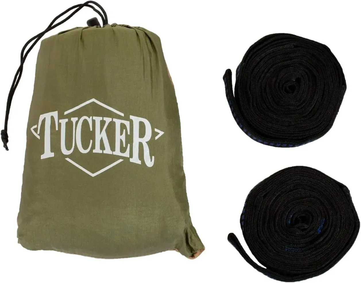 Tucker Day Trip Portable Compact Durable Lightweight 10T Parachute Nylon Outdoor Camping Hammock with Steel Carabiners, Tree-Safe Straps, 250Lbs Weight Limit & Built-in Drawstring Pouch