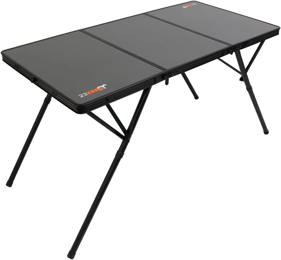 Two-Fold Camping Table - Compact Aluminum Camping Table, Seats 4