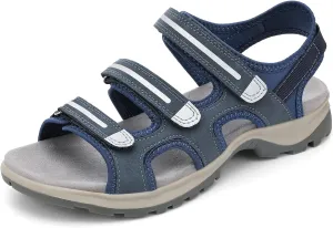 UBFEN Womens Hiking Walking Sandals - Arch Support Open Toe Adjustable Strap Sandals Comfortable Sport Outdoor Shoes