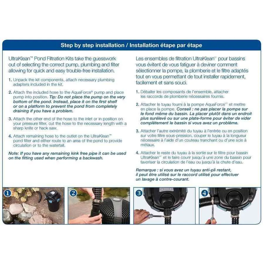 UltraKlean 2500 Pond Filtration Kit by Aquascape