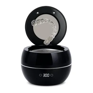 Ultrasonic Retainer Cleaner Machine Denture Cleaning Pod Portable Night Guard Cleaner for Mouth Guards, Jewelry Cleaner with Digital Timer, Dual Cleaning Mode