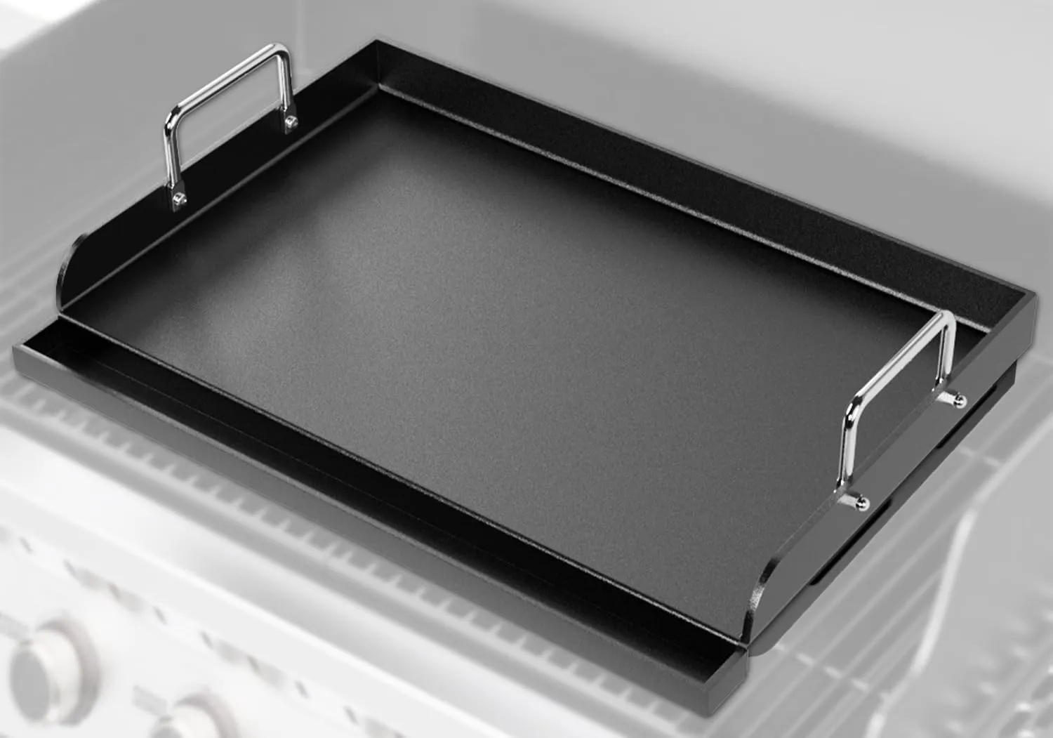 Universal Griddle for Gas Grill - 17" x 13" Flat Top Grill Plate with Nonstick Ceramic Coating, Griddle Insert for Gas Stove, Outdoor Camping & Tailgating