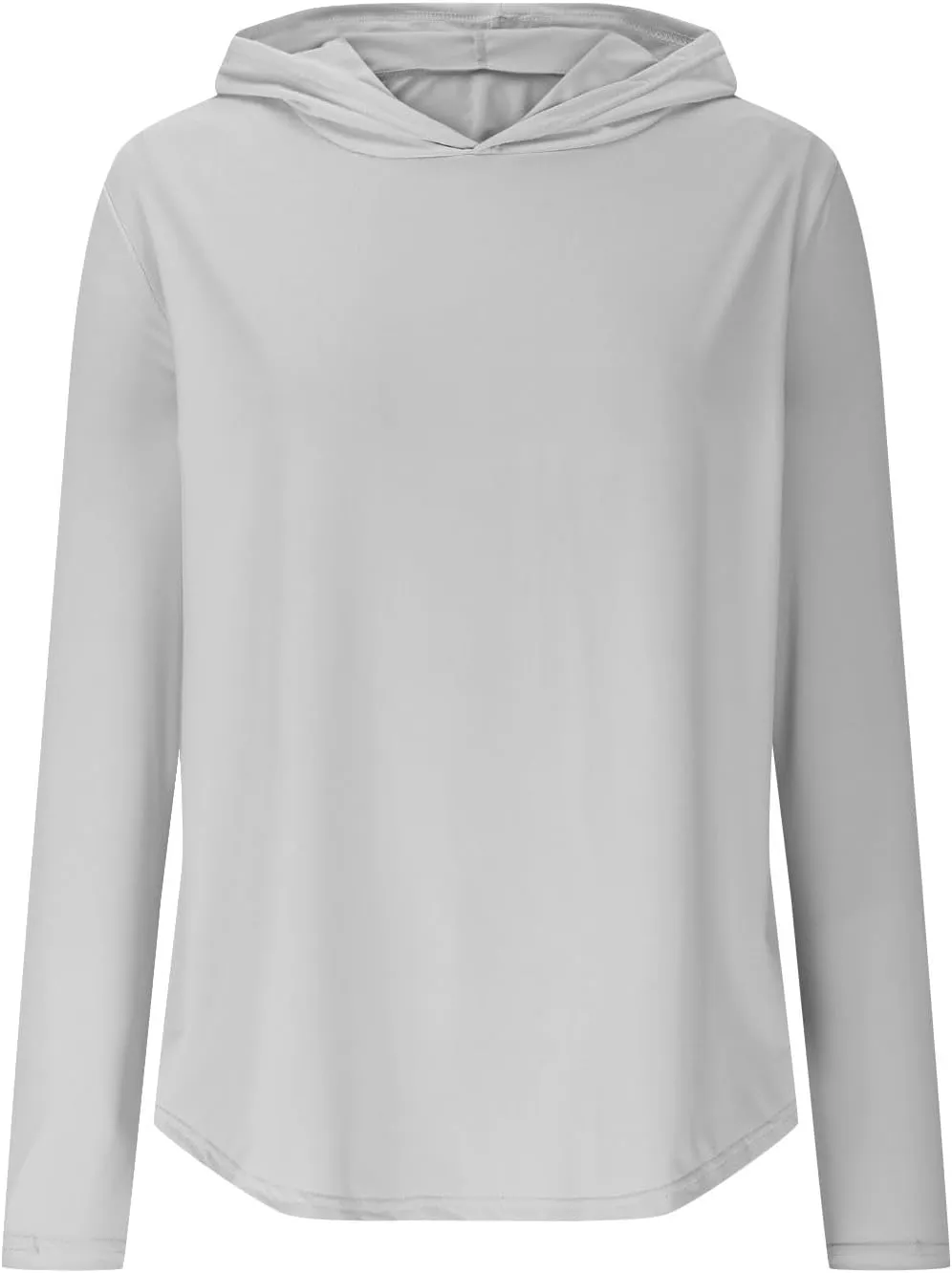 UPF 50  Women's Sun Shirt UV Protection Hoodie Lightweight Breathable Long Sleeve Outdoor Rash Guard Hooded T-Shirt