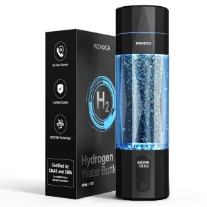 Upgrade Hydrogen Water Bottle, Up to 6400PPB Hydrogen Water Generator -SPE PEM Tech, 7 OZ Portable Hydro Water Machine, Health Care Gifts for Husband, Wife, Family, Friends, Travel